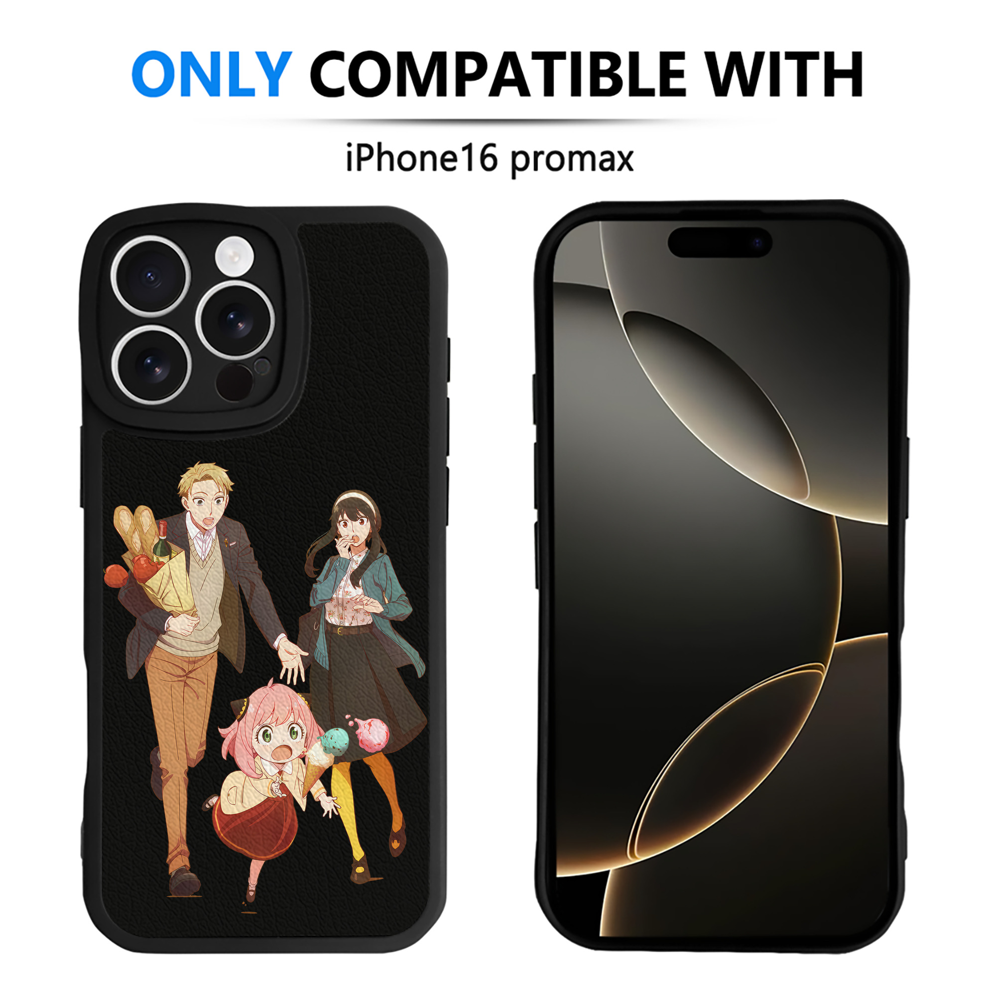 （画像用） SPY×FAMILY间谍家家酒 【iPhone 16シリーズ対応】シリコンスマホケース（レザー調） 材質：シリコン